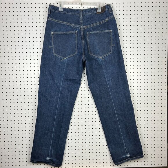 Rocawear‎ Y2K Jeans 34x33 Streetwear Skate Baggy Distressed Blue 90s Hip Hop - Picture 1 of 7
